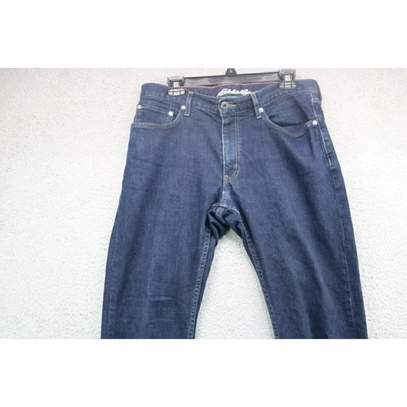 Men's Dark Denim Eddie Bauer Jeans-32 x 30 - Picture 1 of 8